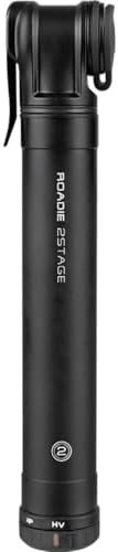 Two stage high pressure road bike pump