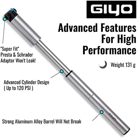 Small Bike Pump with Concealed Hose — photo 4