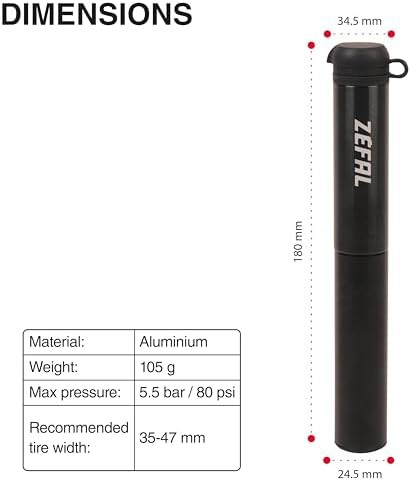 Zefal gravel mini pump black — photo 3