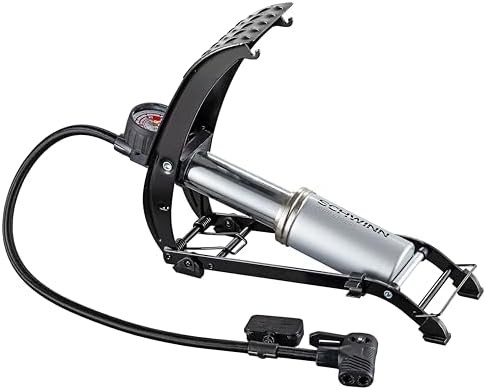 Grey steel foot pump 120 PSI