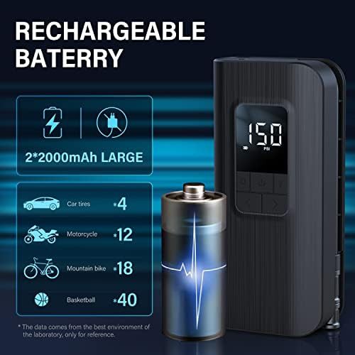Portable Cordless Tire Inflator with LED Display — photo 3