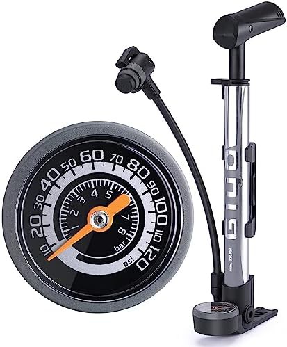 Portable Mini Floor Pump with Gauge