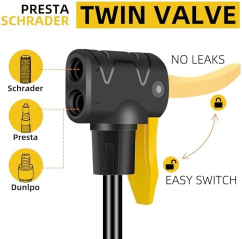 High pressure floor pump with boost device — photo 3