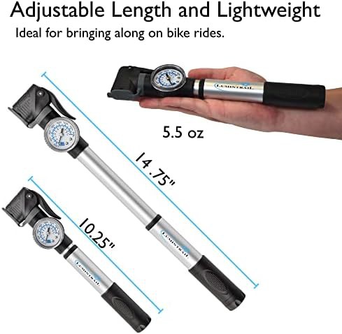 Foldable floor pump and 38 piece repair kit — photo 3