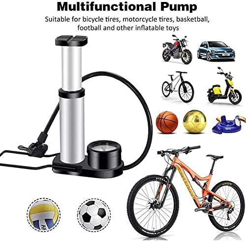 Alloy Foot Activated Cycle Pump with Gauge — photo 5