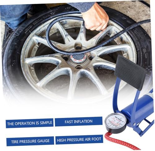 Portable Tire Floor Pump with Gauge — photo 3