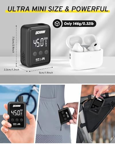 Portable electric mini pump with digital gauge — photo 5