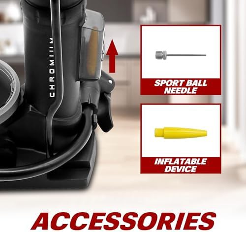Portable Composite Foot Pump with Gauge — photo 4