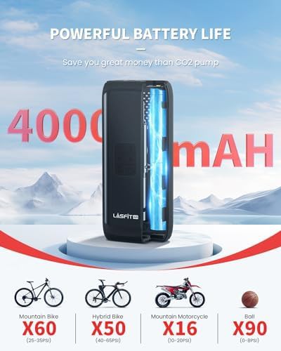 Cordless mountain bike tire inflator — photo 4