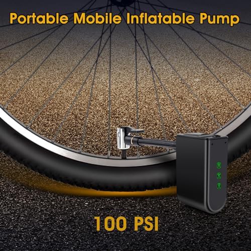 Rechargeable electric mini bike pump 100 PSI — photo 4