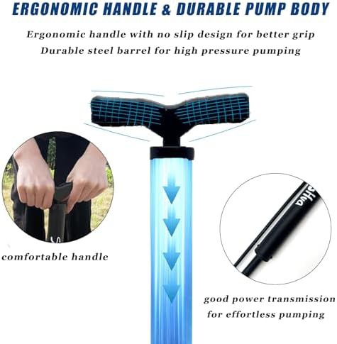 Portable high pressure floor pump for inflatables — photo 5