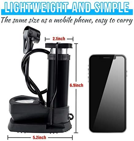Red Foot Pump with Gauge — photo 4