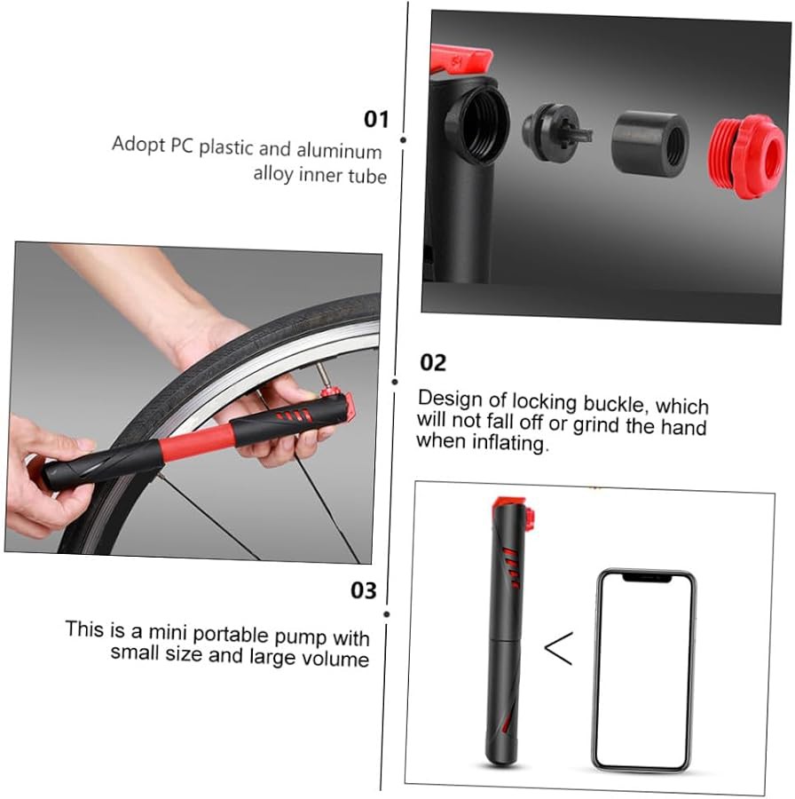 Mini Road Bike Floor Pump 120 PSI — photo 3