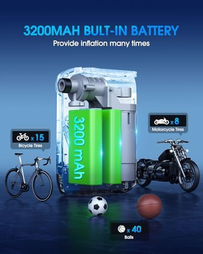 Electric Rechargeable Mini Air Pump 150 PSI — photo 3