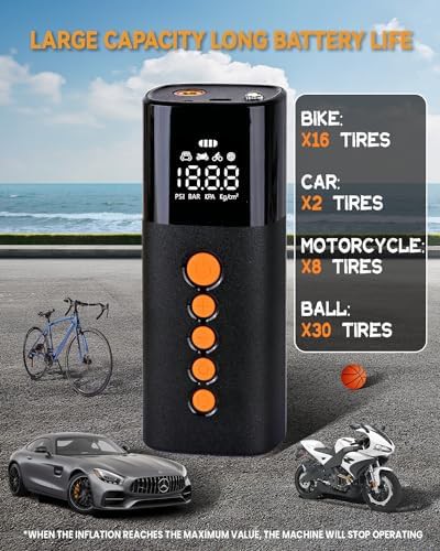 Black and orange auto stop compressor — photo 5