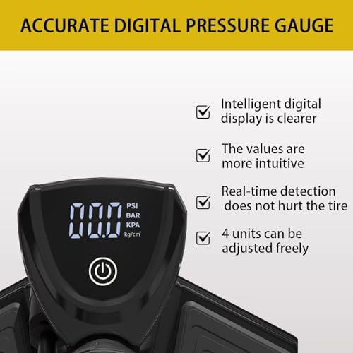 Aluminum Floor Pump with Digital Gauge — photo 3