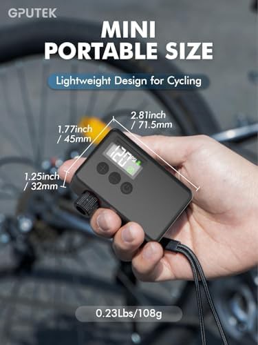 Portable Electric Mini Bike Tire Pump — photo 2