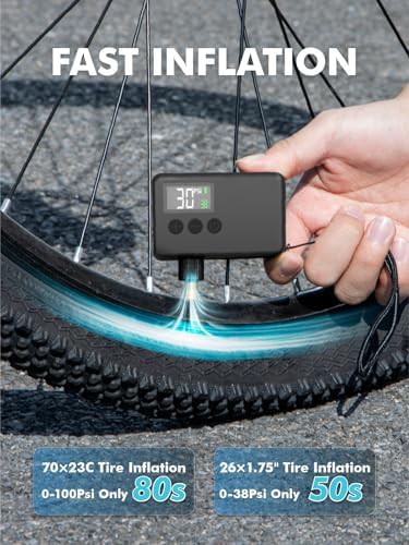 Portable Electric Mini Bike Tire Pump — photo 3