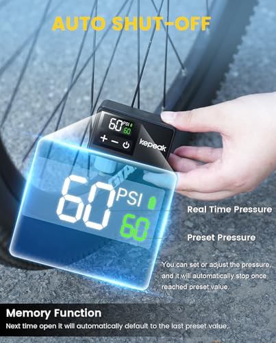 Mini Portable Pump with Digital Pressure Gauge — photo 4