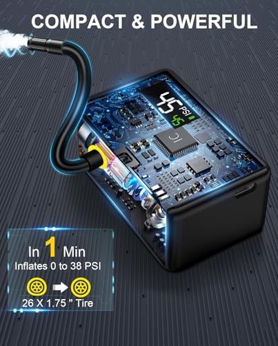 Mini Portable Pump with Digital Pressure Gauge — photo 5