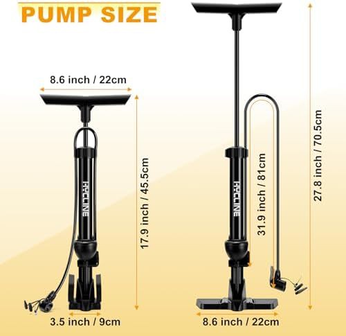 High Pressure Floor Pump with Dual Head — photo 3
