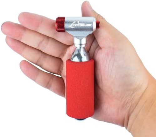 Silver and red alloy CO2 inflator — photo 3