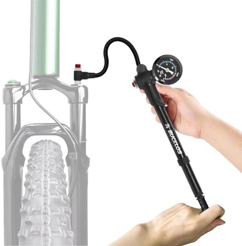 Aluminum suspension air fork shock pump