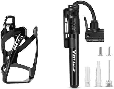 Mini Pump and Water Bottle Cage Combo