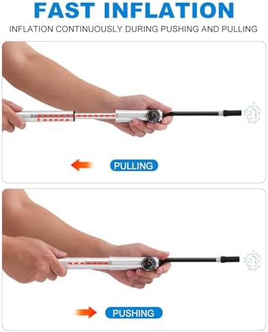 Presta mini bike pump with gauge — photo 5