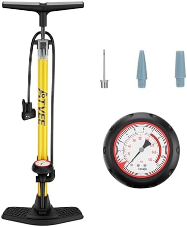 Heavy Duty Bicycle Floor Pump with Gauge