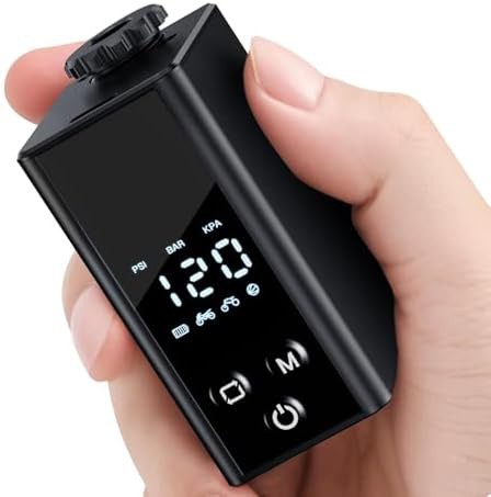 Digital electric mini pump for motorcycles