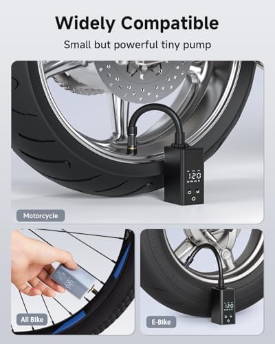 Digital electric mini pump for motorcycles — photo 3