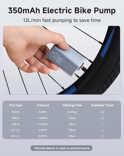 Digital electric mini pump for motorcycles — photo 5