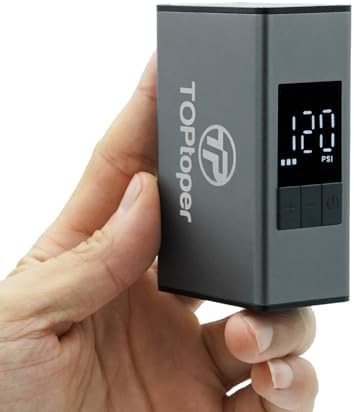 Tiny electric pump with 120 PSI gauge