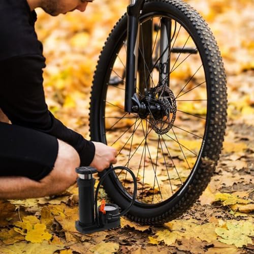 Alloy Foot Activated Floor Inflator with Barometer — photo 4