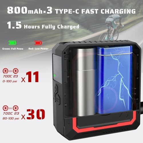 Portable tiny road bike electric air pump — photo 4