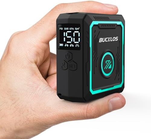 Mini electric portable road bike air pump