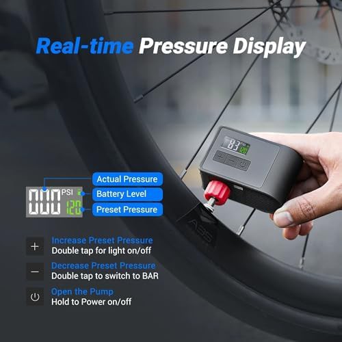 Portable Electric Mini Pump with Digital Gauge — photo 4