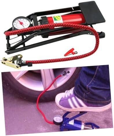 High Pressure Foot Pump with Gauge — photo 5