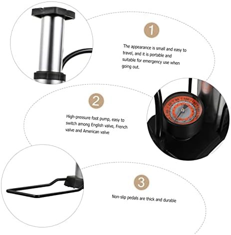 Alloy Foot Pump with Digital Display Gauge — photo 3