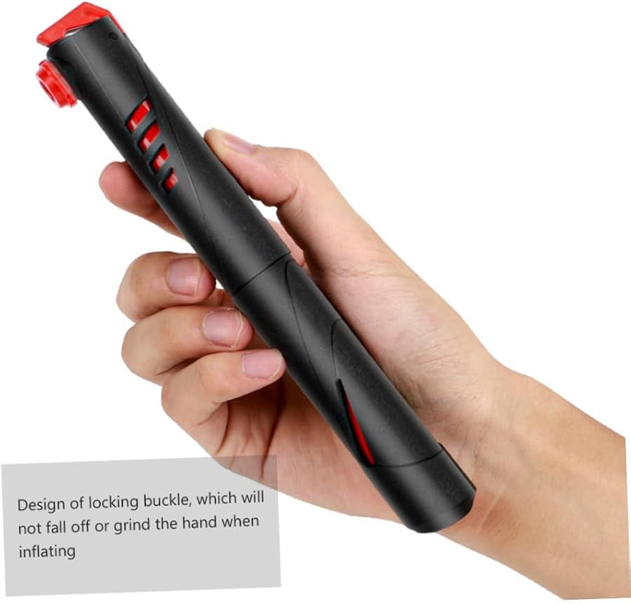 Silver manual portable bicycle floor pump — photo 4
