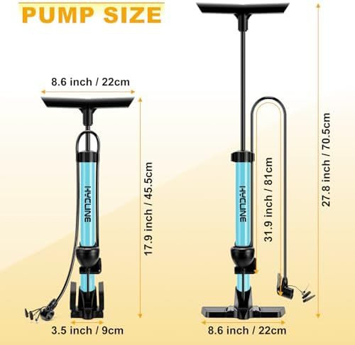 High Pressure Floor Pump with Precision Gauge — photo 3