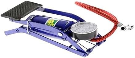 Compact pedal foot inflator for mountain bikes