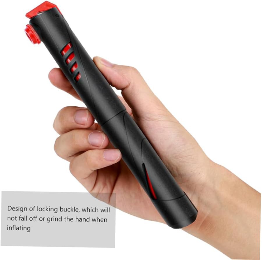 Silver Manual Floor Pump with Gauge — photo 4