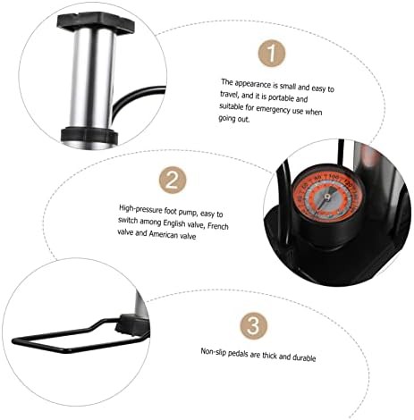Aluminum Alloy Foot Pump with Gauge — photo 5