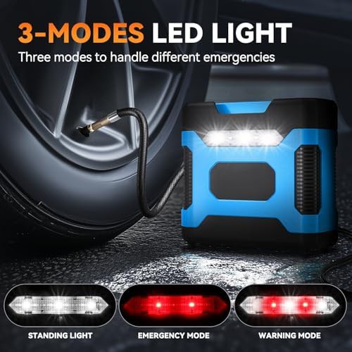 Blue Digital Tire Inflator with LED — photo 4