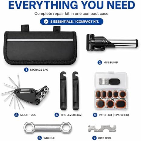 Emergency Bike Tire Repair Kit with Pump — photo 3