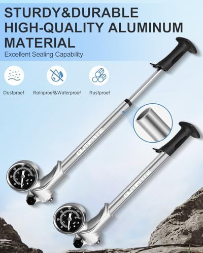 Mountain Suspension Shock Pump with Gauge — photo 5