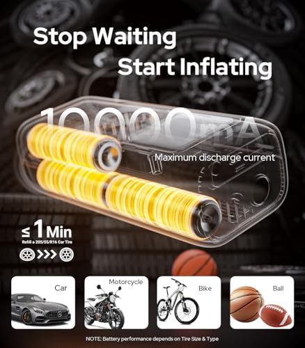Portable Electric Air Compressor with LED Light — photo 3