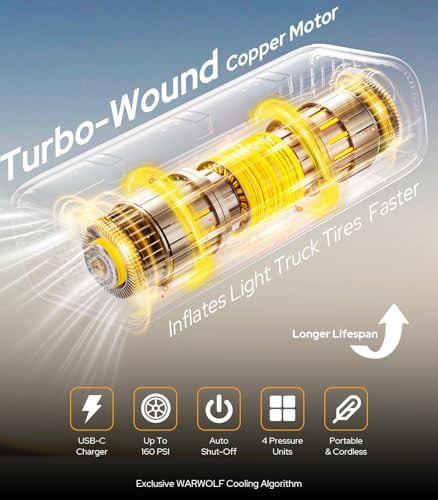 Portable Electric Air Compressor with LED Light — photo 4